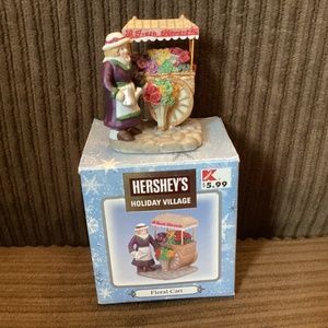 Hershey’s Holiday Village FLORAL CART 2001 in ORIGINAL BOX